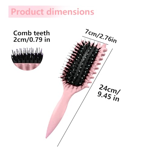Longyier Lockenbürste, Locken mit Zinken definieren Stylingbürste, zum Kämmen und Formen von Männer- und Frauenlocken… – Ansicht 6