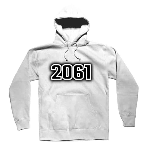 Hoodie unisex white 2061 style minimaliste et urbain au quotidien