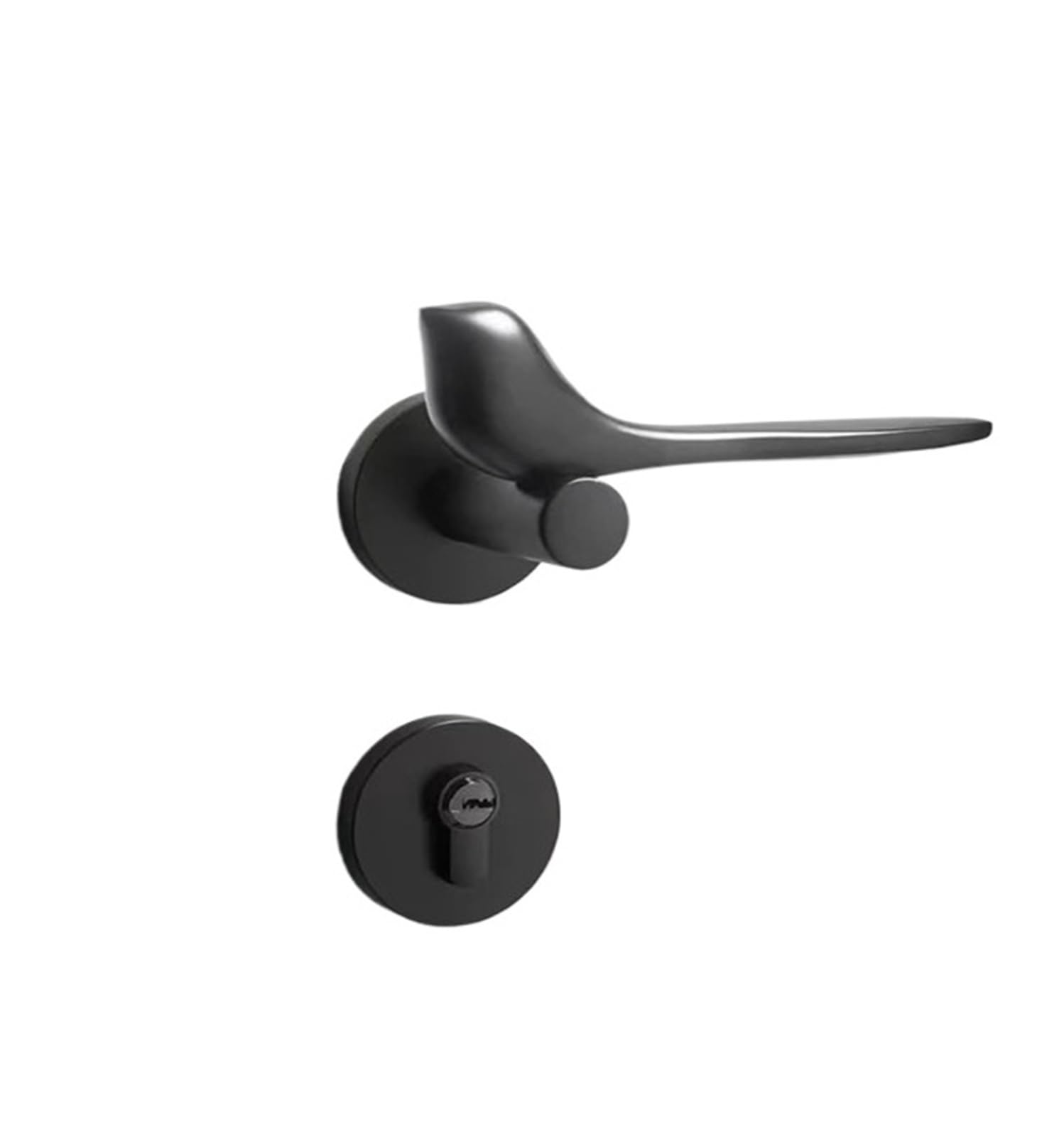 BSAXITHZB Door Lock Bedroom Door Handle Silent Household Split Wooden(Mute Lock Body 1)