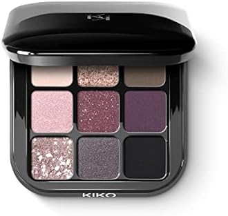 KIKO Milano Glamour Multi Finish Eyeshadow Palette | 9 Eyeshadows In Different Finishes