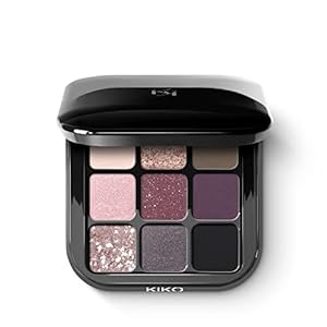 KIKO Milano Glamour Multi Finish Eyeshadow Palette | 9 Eyeshadows In Different Finishes