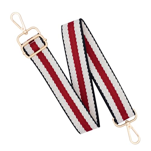 Image of chushui Woven Stripe Purse Straps,Replacement Crossbody Wide Shoulder Adjustable Strap for Bag Handbags