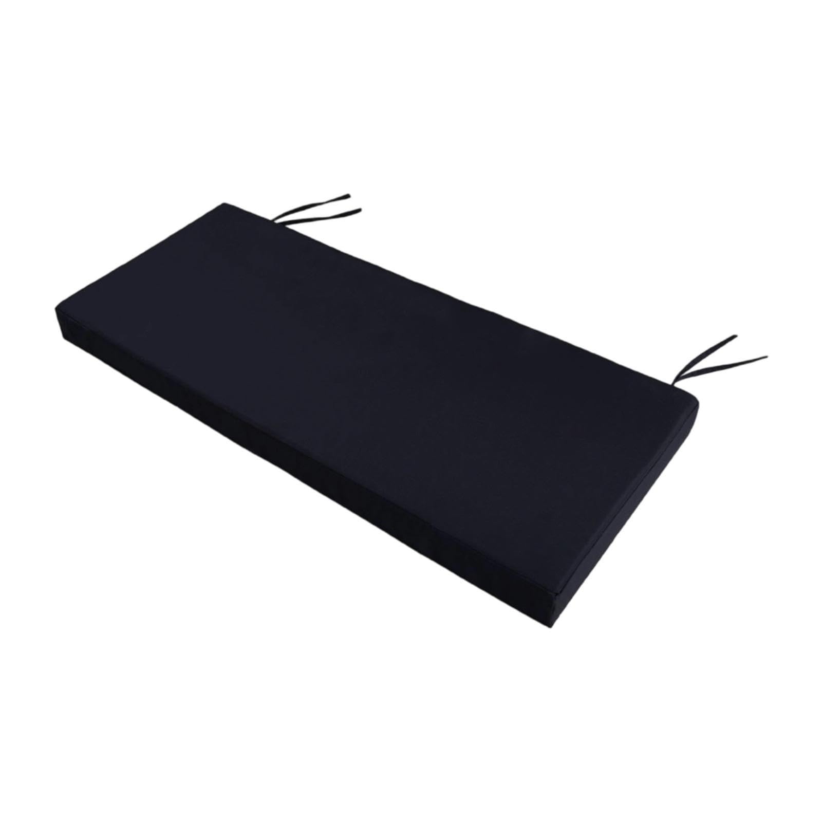 Garden Bench Cushion 8 cm Thick Soft Bench Pad for Lounger Porch Swing Couch Black-image-17
