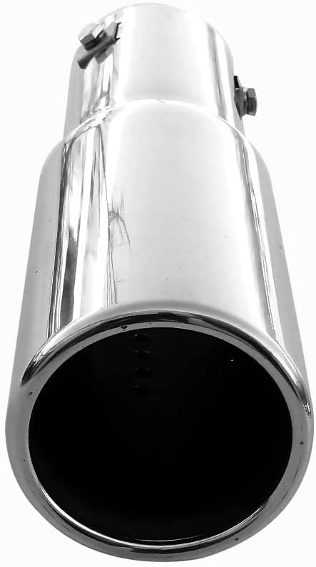 AutoHobby Rozsdamentes Kipufogó Vég Univerzális Cső 56mm Króm Csillapító