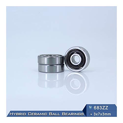 Rodamiento 683ZZ de cerámica híbrida 3x7x3mm para motor 5