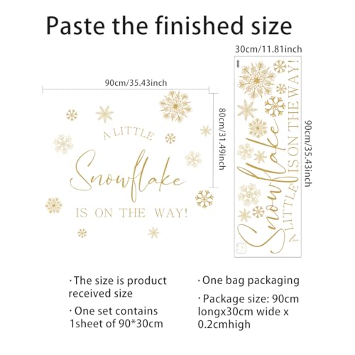 Vinilo decorativo A Little Snowflake is On The Way miniatura 2