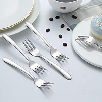 BEWOS Kuchengabeln/Dessertgabeln 24 Stück Set, 5,31 Zoll (13,5cm) Kuchengabel, Edelstahl Gabeln, Spülmaschinenfest, Spiegelpoliert Gabeln, Geeignet für Haushalte, Restaurants, Kantinen usw – Ansicht 7