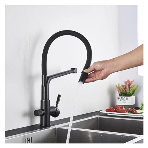 Robinet en laiton contre le calcaire avec option eau pure
