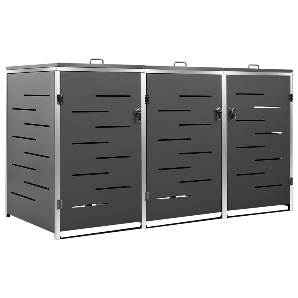 Mülltonnenbox für 3 Tonnen 207x77,5x115 cm