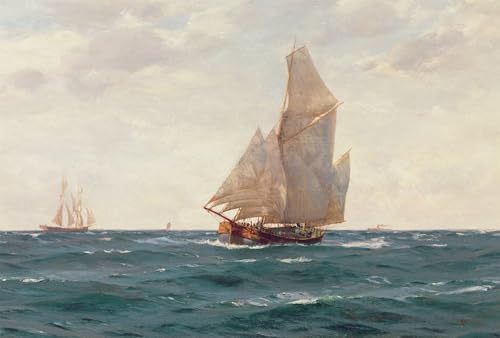 Affiches d'Art Voiliers Ketch et Brigantin pour Décoration Salon Chic