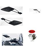 Par Espejos retrovisor Viper 8 Far de manillar para moto negro para Gilera DNA 50 GP Experience 2002 – 2003