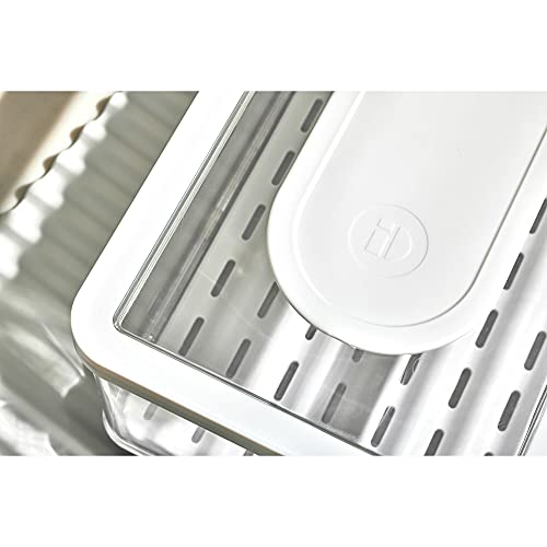iDesign ID Fresh Large Bin, Clear/White/Green by InterDesign - Image 7