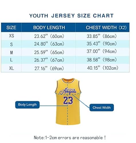 Gitowu Youth Basketball Jersey 6#23 Fans Breathable Sports Shirt Boys Stitched Jersey For Kids Large #TOP2