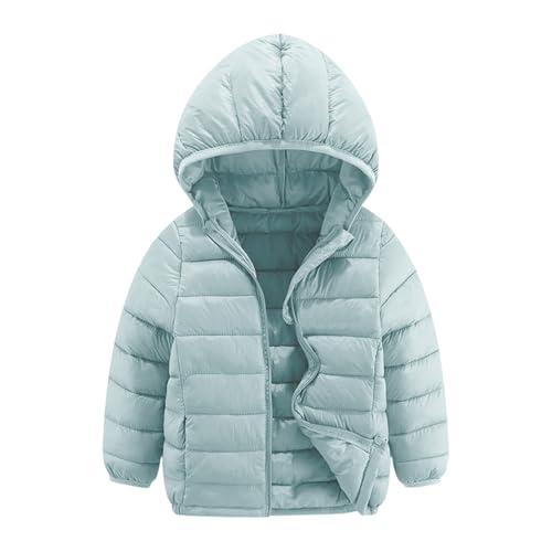 Kids Down Puffer Jacket Zip up Lightweight Windproof Winter Warm Boys Girls Outerwear Coats with Hood