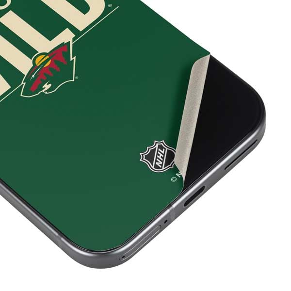 Skinit Decal Phone Skin Compatible with Google Pixel 9a - Officially Licensed NHL Minnesota Wild Lineup Design