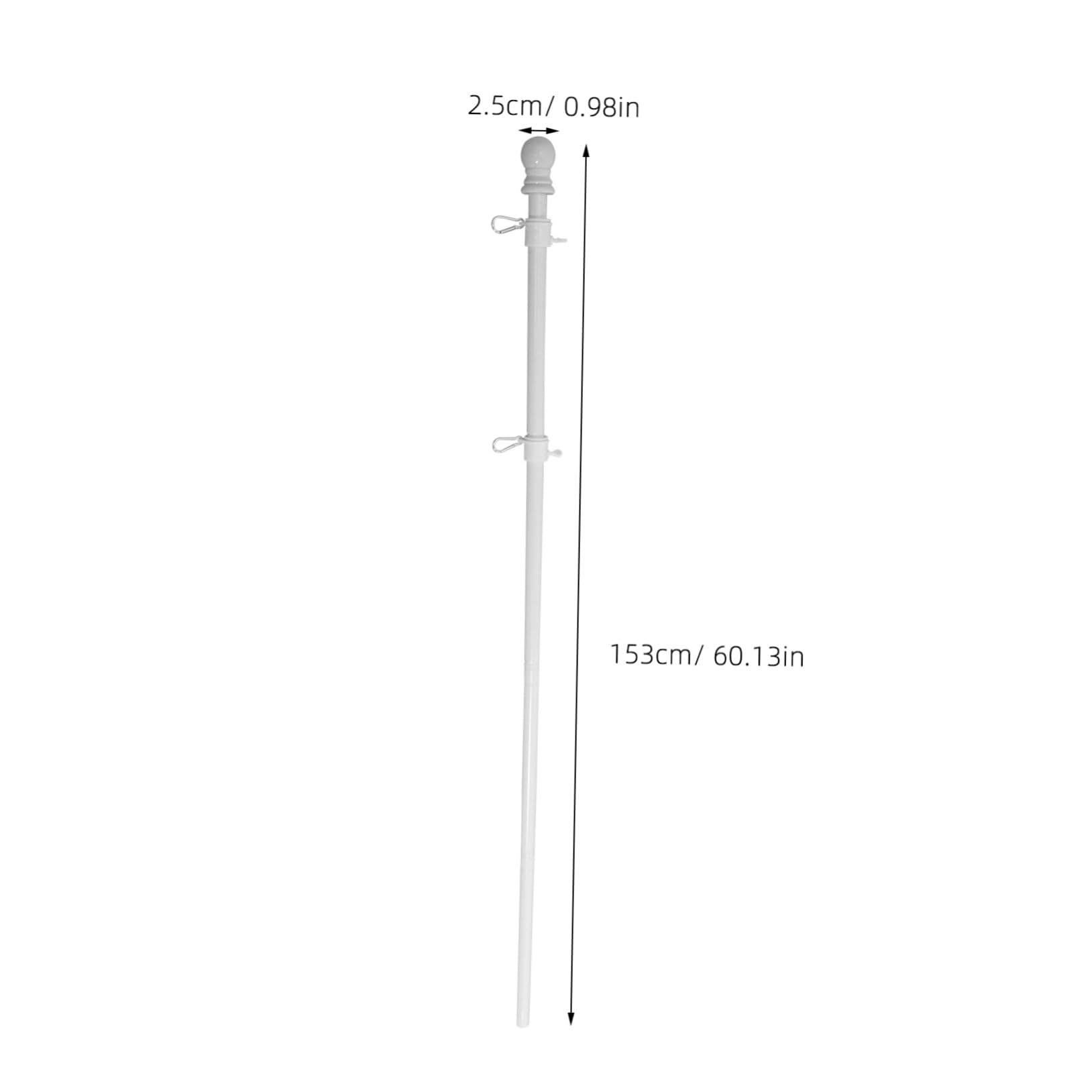 1set Supporto Per Bandiera Da Giardino Con Rotante Da Bandiera Esterno Struttura Smontabile e Antitangle Per Eventi All Aperto e Feste
