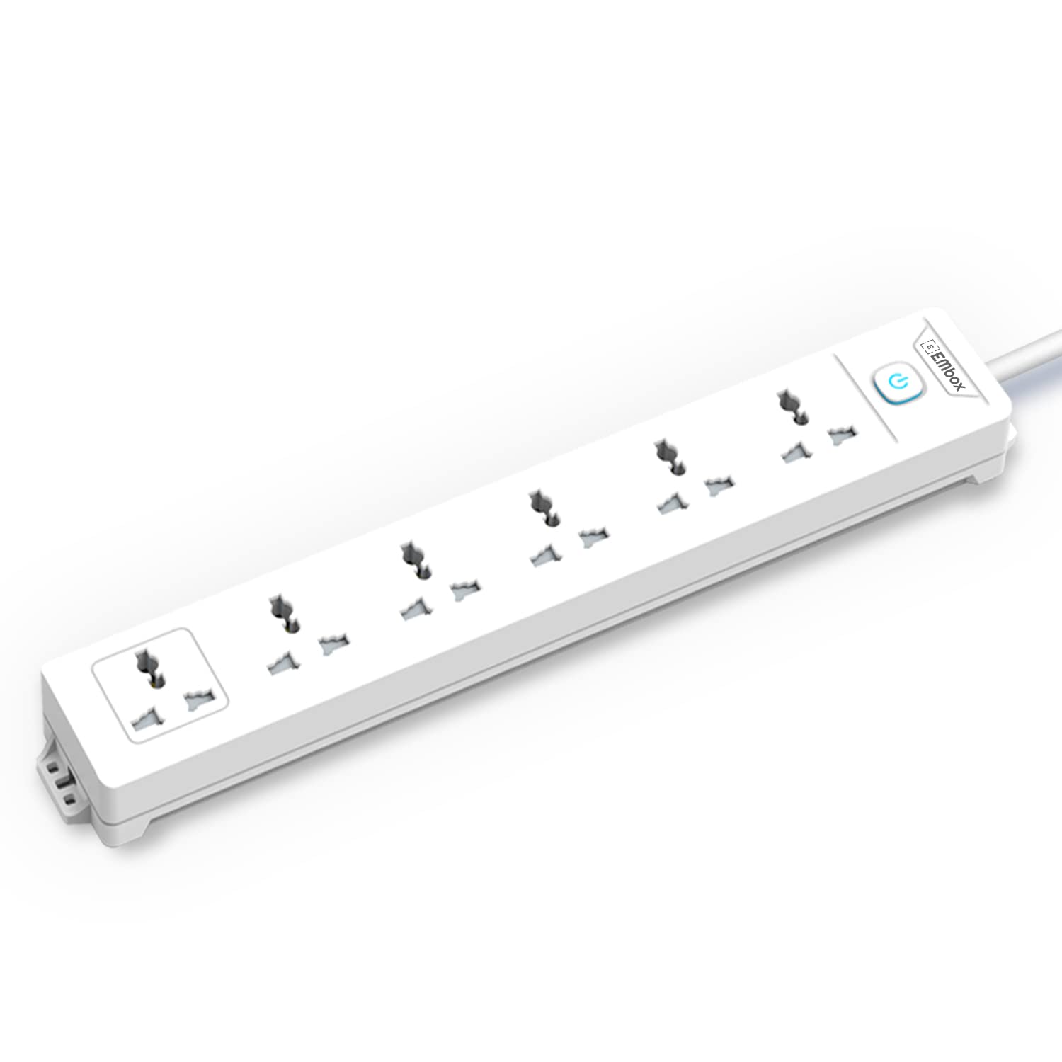 EMBOX 10A Extension Board 6way Power Strip 2500w with Universal Sockets with Master Switch,Safety Shutter,Indicator and 1.8 mtr Cord Length (B09RTZP9MS) Amazon Price History, Amazon Price Tracker
