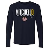 500 LEVEL Kelsey Mitchell Indiana Fever Long Sleeve Shirt - Kelsey Mitchell Indiana Fever Elite WHT (Navy, Large)