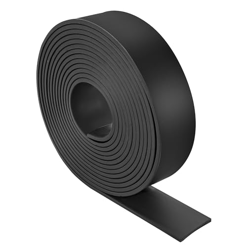 YKUKIZEE 6 m(L) Rubber Strip 50 mm(W), Solid Neoprene Strip 5 mm(T), Rubber Rolls Sheet Anti-Slip for Protection Garage Gasket Pads DIY Crafts
