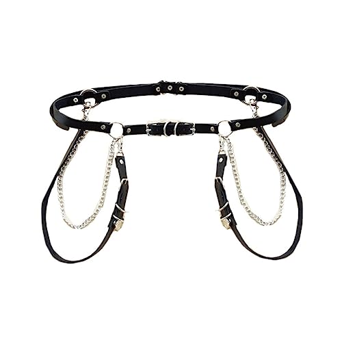 PACKOVE Djustable 105cm Punk Waist Chain Heart Waistband Fashion Belt Street Dance Accessories Multi-purpose for Jeans Skirts
