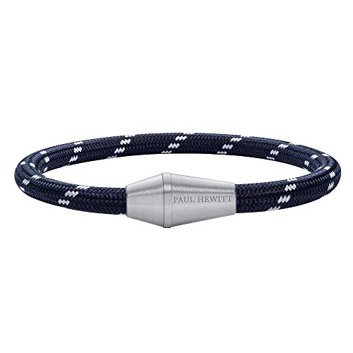 PAUL HEWITT Segeltau Armband Conic mit robustem Magnetverschluss in Bojenform aus gebürstetem Edelstahl in Silber
