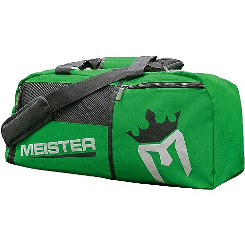 Bolsa Convertible ventilada Meister Duffel/Mochila de Gimnasio – Ideal como Equipaje de Mano, Verde, 26