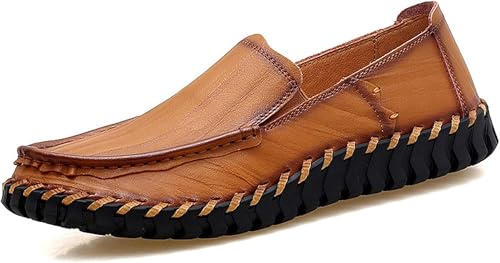 Casual Slip on Walking Hand Sewn Driving Shoes Men's Penny Loafers