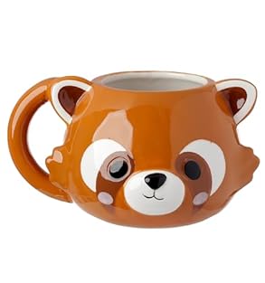 🦊 Red Panda Themed 💪 Made of high-quality, durable Dolomite Ceramic Easy to Clean 📐 Holds 600ml Designed in the UK