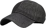 KBETHOS® Classic Cotton Adjustable Low Crown Cotton Baseball Cap, Black Denim