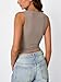 Trendy Queen Womens Tank Tops Double Lined Crop Sleeveless Going Out Camisole Summer Workout Gym Fashion Basic Soft Spring Clothes 2026 CoffeeGrey M