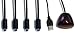 Produktbild FeinTech FIR00401 USB Infrarot Fernbedienung-Verlängerung IR-Extender (4-Fach, 3 m Kabel)