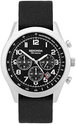 Sekonda Mens Military Style Chronograph Watch (Black) 30064