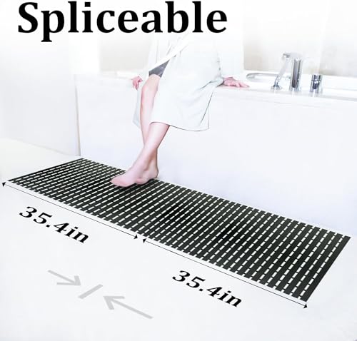 Tiamo NVA Extra Large Shower Mat Non Slip (35.5"*23.7"),Heavy Bathtub Mat thumb #6