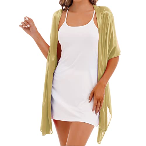 Women Shawls and Wraps for Evening Dresses Sheer Elegant Soft Silky Wraps Wedding Bridal Scarf