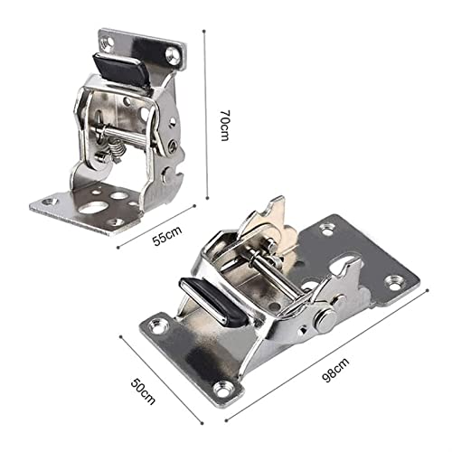 Support pliable pour table de cuisine escamotable et aménagement de van - 3