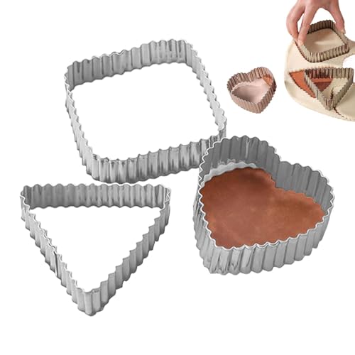 Molde para tartas, cortador de fondant, moldes para hornear, bandeja de hojalata para horno, molde antiadherente en forma de corazón, cortador de galletas para niños, suministros para hornear fiestas