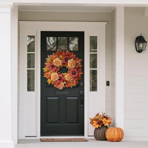 28'' Large Fall Wreath - Farmhouse Harvest Festival Decor - Image 9