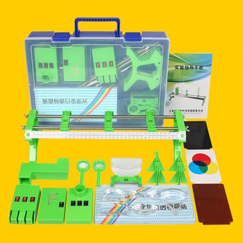 EUQKKWLOY Optical Experiment Box Optical Bench Small Hole Imaging Concave and Convex Lens Physical Optical Teaching Science Experiment Optical Lens Pinhole Imaging Optics Equipment Tools Physics - Image 5