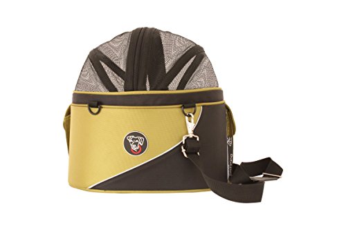DoggyRide Cocoon Pet Carrier, Airline Carrier, car seat and Ready for use as Bicycle Basket, X-Large, Green