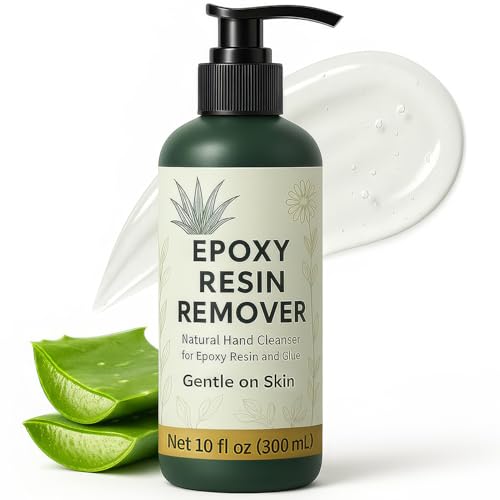 [10oz] Epoxy Resin Cleaner/Remover - Natural Hand Cleaner, Gentle & Moisturizing, For Artists & Resiners, Magically Removes Uncured Resin, Glue, & Paint from Skin, Tools, Molds, Work Surfaces, & More