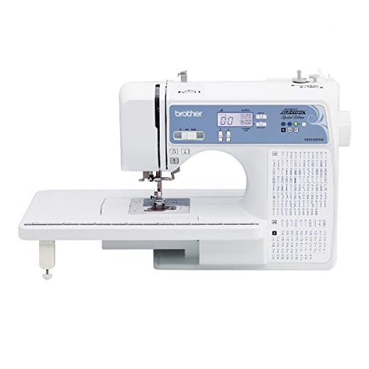 SYS Score: 9.3 Brother Computerized Sewing Machine, XR9550PRW, Project Runway Limited Edition, 110 Built-in Utility, LCD Screen, Hard Case, White