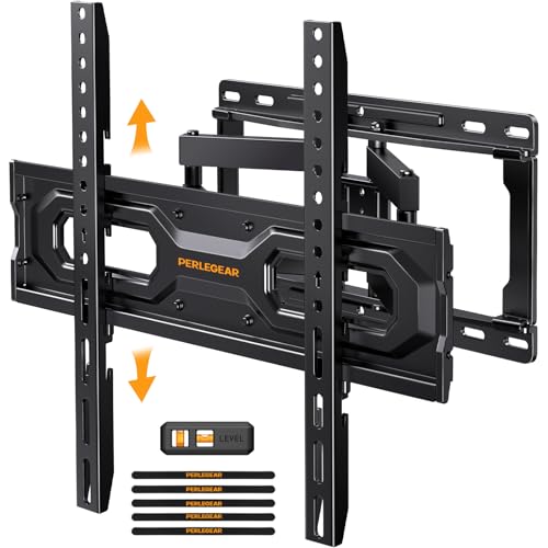 Perlegear Full Motion TV Wall Mount for 26-65 inch TVs, TV...