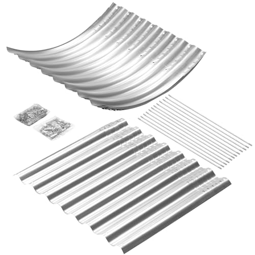 Land Guard 8x4x3ft Oval Galvanized Raised Garden Beds, Large-Capacity Metal Planter Box Outdoor, Durable Deep Raised Garden Bed 3ft Tall, Raised Beds for Gardening Vegetables, Classic Silver - Image 6