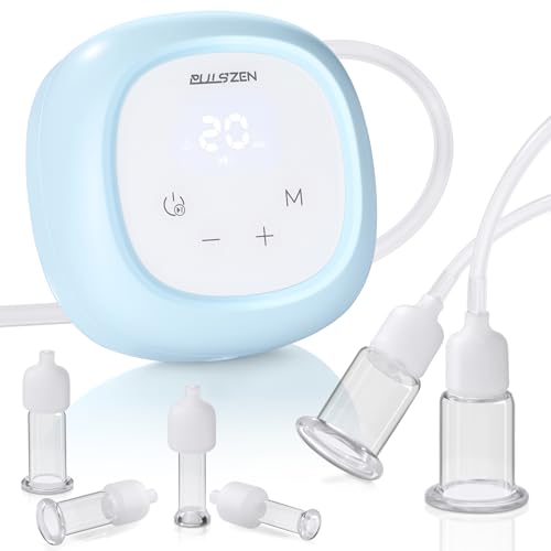 Electric Facial Cupping Therapy Set, 3-in-1 Face Cupping, Gua Sha & Massage Tool for Skin Care, 6 Pcs Glass Facial Rejuvenation Device for Sculpting, & Toning Chin, Jawline & Neck