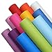 Doublefire 12 Pieces 8x12 Inch 0.8mm Thickness Faux Leather Fabric Sheets Cotton Back for Leather Bows and Earrings Making, Each Color One Sheet, in Total 12 Sheets
