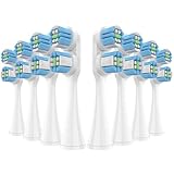 MERUYOO Replacement Toothbrush Heads Compatible with Spinbrush Pro Clean, 8 Pcs Battery Electric Toothbrush Heads Brush Heads Replacement of...