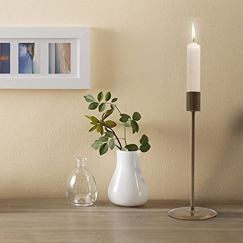 2 portacandele dorate per candele a colonna