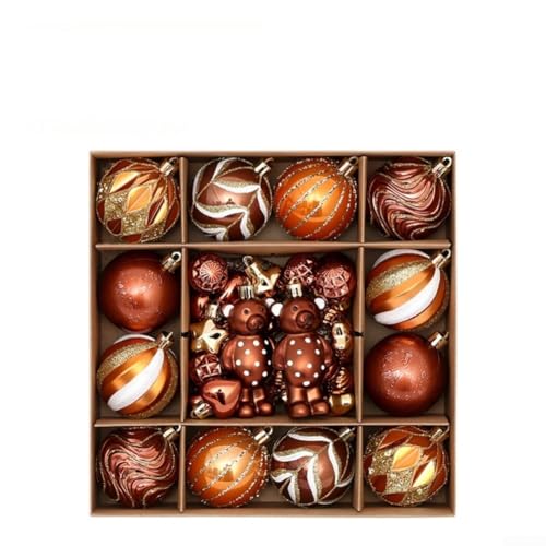 Zilimontt Weihnachtsbaumkugeln aus Kunststoff, mit...