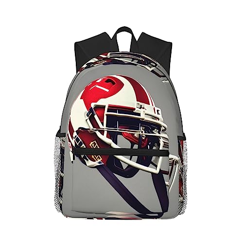 Sac à dos football américain noir One Size avec poches pour homme et femme