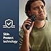 Philips Norelco Shaver 3900 Series, Wet and Dry Electric Shaver, P-Cap, Travel Pouch, Charging Stand, Storm Blue, Model S3341/92